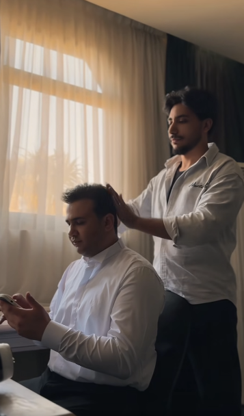Groom styling